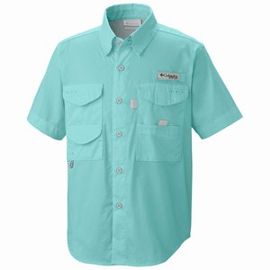 Columbia PFG Bonehead™ Shortärmad Skjorta Pojkar LjusGröna (RLHJD3275)